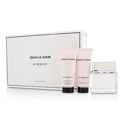 Givenchy Dahlia Noir Coffret: Eau De Toilette Spray 75ml/2.5oz + Body Milk 75ml/2.5oz + Bath Gel 75ml/2.5oz 3pcs