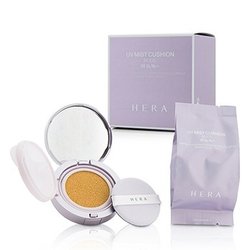 Hera UV Mist Cushion Nude Mineral Clay Water & Smart Vector UV Complex SPF34 With Extra Refill - # 21 Vanilla 2x15g/0.5oz