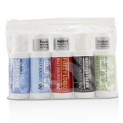 Billy Jealousy Value Travel Kit: Facial Cleanser 60ml + Shave Lather 60ml + Shampoo 60ml + Body Scrub 60ml + Body Moisturizer 60ml 5pcs+1 Bag
