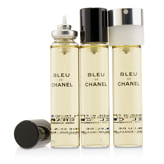 香奈儿蓝色香水bleu de chanel eau de parfum refillable travel