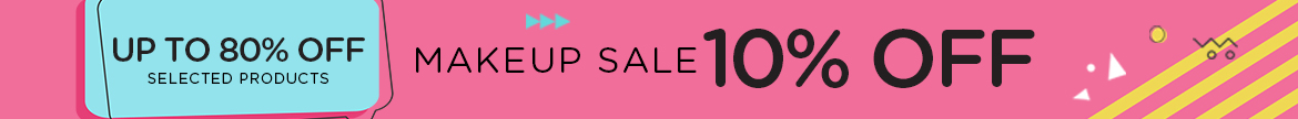MAKEUP SALE 10% OFF + Up to 80% Off Selected Products