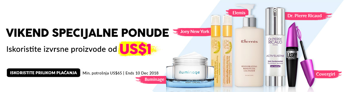 Weekend Specials, Ends 10 Dec 2018. Redeem Great Products from US$1 (min. spend US$65)
