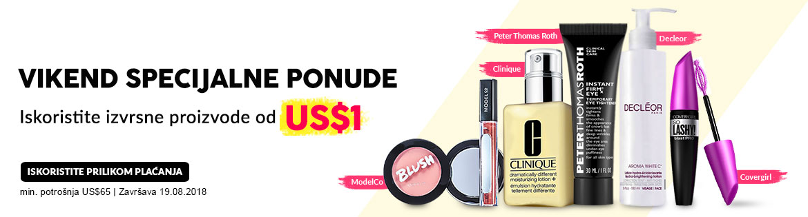 Weekend Specials, Ends 19 Aug 2018. Redeem Great Products from US$1 (min. spend US$65)