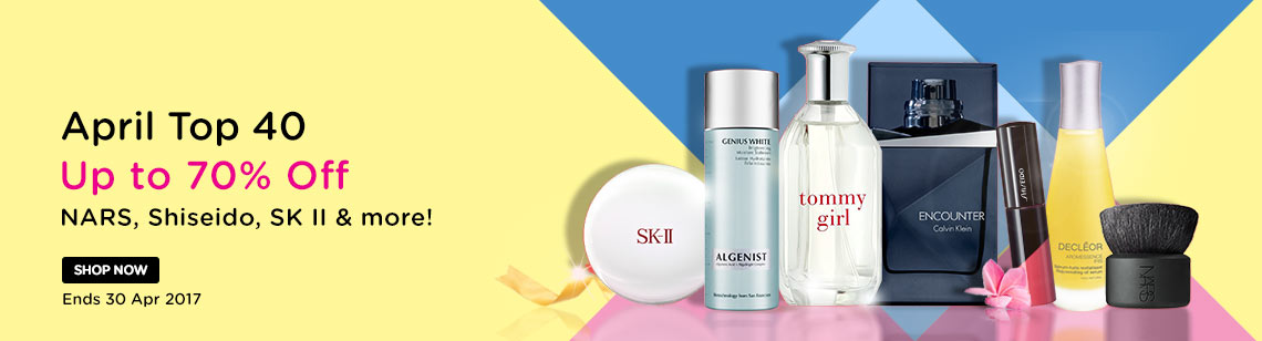 April Top 40 Up to 70% Off Borghese, Decleor, NARS & more!