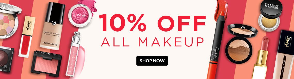 10% OFF ALL MAKEUP