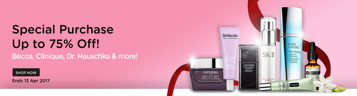 Special Purchase Becca, Clinique, Dr. Hauschka & more Up to 75% Off