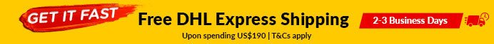 Free DHL Express Shipping
