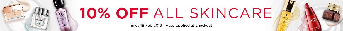 Extra 10% Off All Skincare! Ends 18 Feb 2019 | Auto-applied at checkout