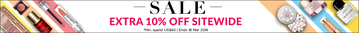 Extra 10% Off Everything! *Min. spend US$65 | Ends 18 Mar 2019