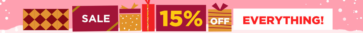 Last Minute Holiday Sale 15% Off Sitewide! Christmas Hanukkah New Year's Boxing Day