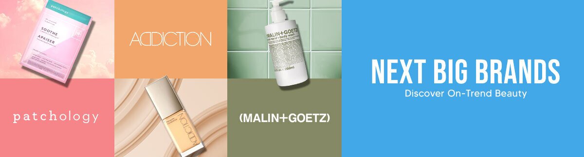 Rising brand, brand highlight, hot brand, discount, skincare, makeup, perfume, Cologne, fragrance, beauty, cosmetics, gift, ADDICTION, MALIN+GOETZ, PATCHOLOGY