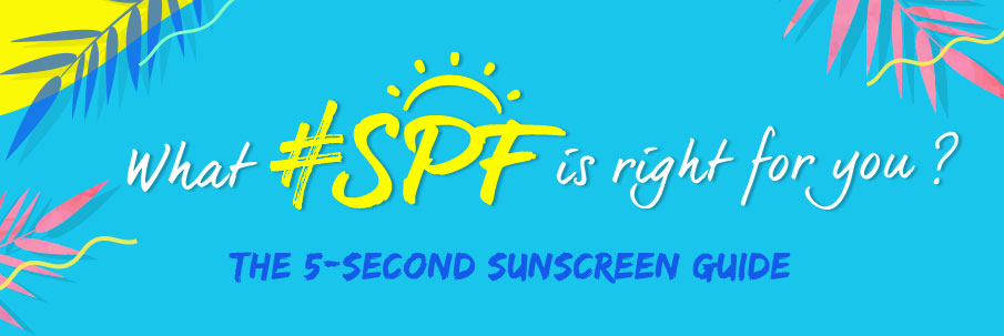 What SPF is right for you?5-sec Sunscreen Guide