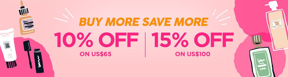 Buy More save more, Sale, sitewide sale, beauty sale, skincare, makeup, haircare, clinque, hourglass, shiseido, lancome