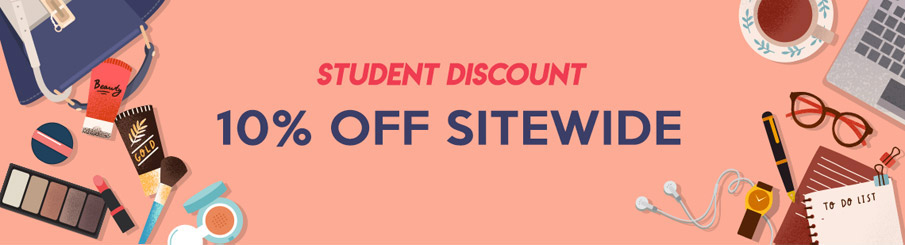 Student Discount 10% Off Sitewide