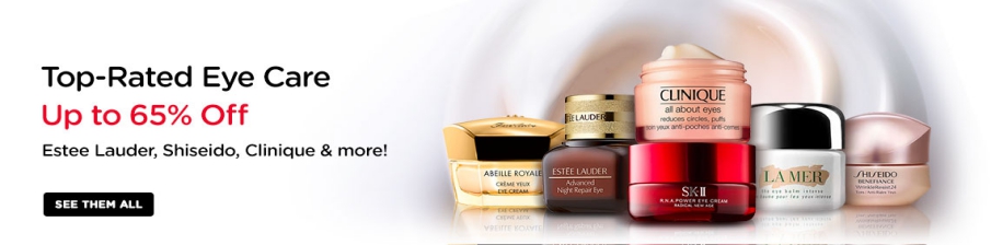 Top-Rated Eye Care Staples Up to 60% Off! Estee Lauder, Shiseido, Decleor, Clinique & more!