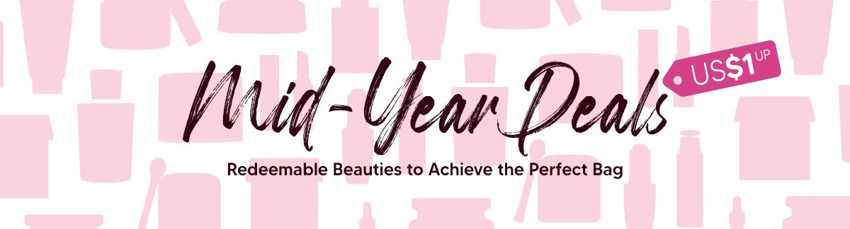 Mid-Year Sale, Weekend deals, redemption, US$1 deals, weekend shopping, shiseido, clarins, mother's day
