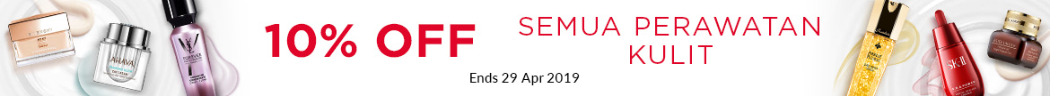 15% Off ALL SKINCARE! Ends 29 Apr 2019
