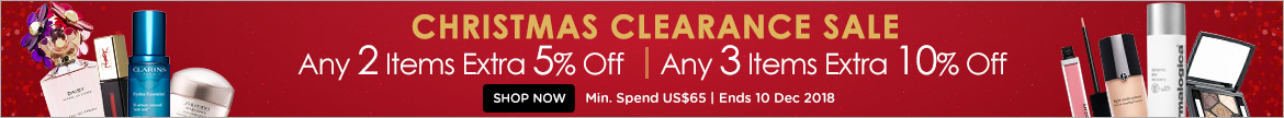 Christmas Clearance Sale! Any 2 Items = Extra 5% Off | Any 3 Items or More = Extra 10% Off! Ends 10 Dec 2018