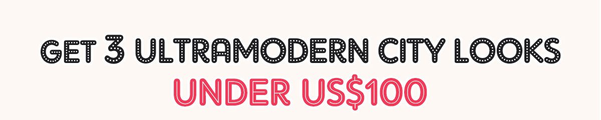 3 Ultramodern City Looks Under US$100: Tokyo | NYC | Paris