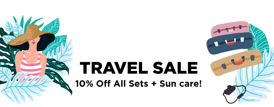 HOLIDAY TRAVEL SALE: 10% Off All Sets + SPF!