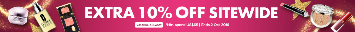 THE BIG SALE: Extra 10% Off Everything! *Min. spend US$65 | Ends 2 Oct 2018