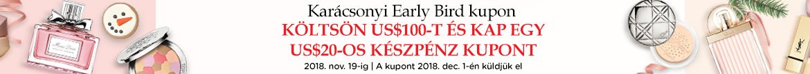 Christmas Early Bird Coupon: Get a Cash coupon with a minimum spend! Ends 19 Nov 2018.