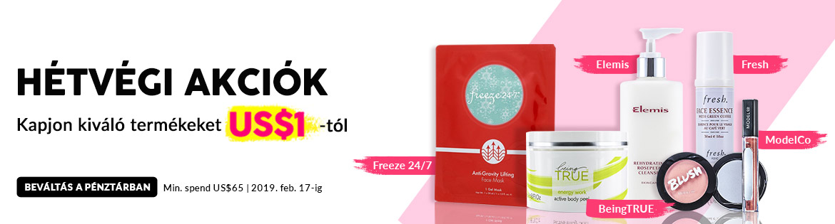 Weekend Specials, Ends 17 Feb 2019. Redeem Great Products from US$1 (min. spend US$65)