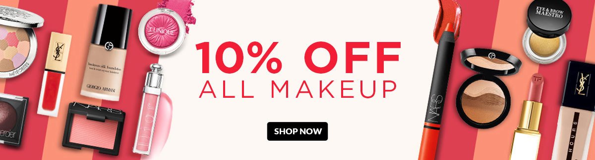 10% OFF ALL MAKEUP