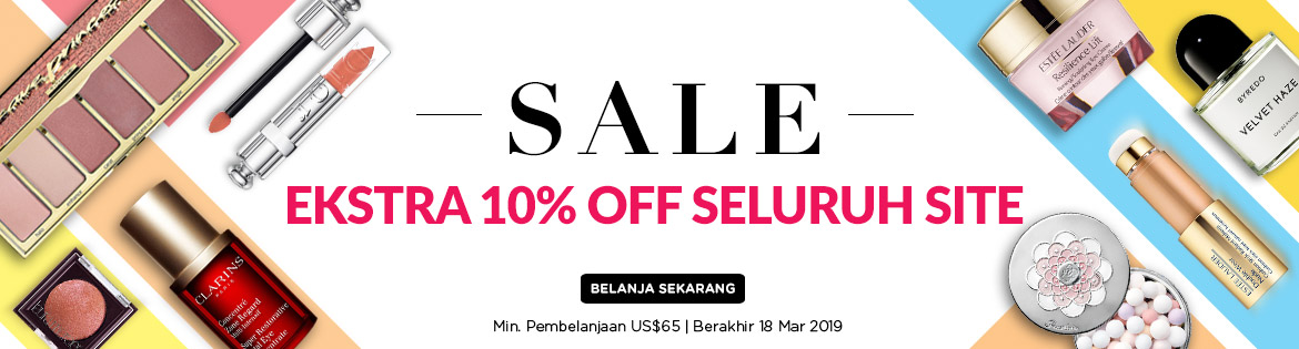 Extra 10% Off Everything! *Min. spend US$65 | Ends 18 Mar 2019