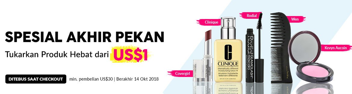 Weekend Specials, Ends 14 Oct 2018. Redeem Great Products from US$1 (min. spend US$30)