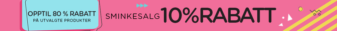 SMINKESALG 10 % RABATT + Opptil 80 % rabatt på utvalgte produkter