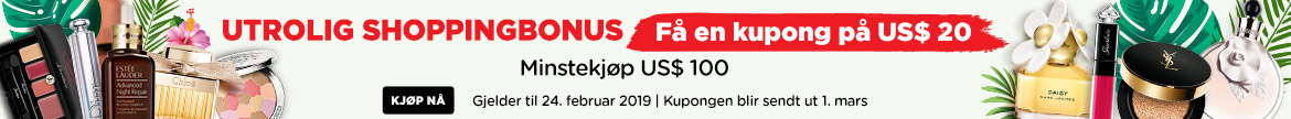 Crazy Shopping Bonus: Get a US$20 Coupon! Min. spend US$65! Ends 11 Feb 2019 | Coupon will be sent out on 1 Mar