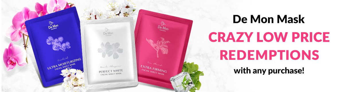 50% Off De Mon Mask Redemptions with any purchase