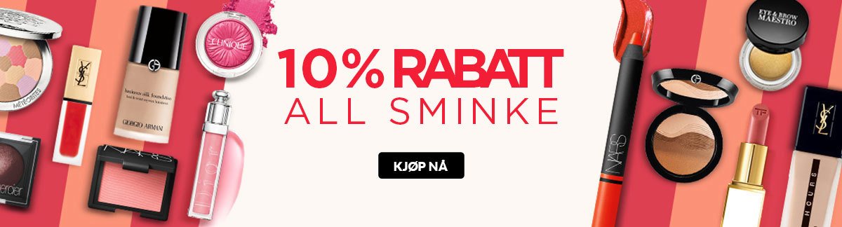 10 % RABATT PÅ ALL SMINKE