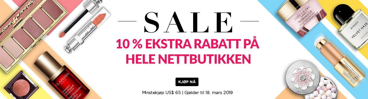 Extra 10% Off Everything! *Min. spend US$65 | Ends 18 Mar 2019