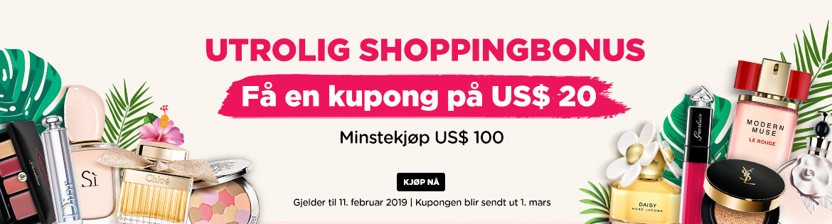 Crazy Shopping Bonus: Get a US$20 Coupon! Min. spend US$65! Ends 11 Feb 2019 | Coupon will be sent out on 1 Mar