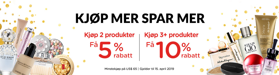 Buy More Save More: Buy 2 items, Get 5% Off! Buy 3+ items, Get 10% Off! Min. spend US$65 | Ends 15 Apr 2019