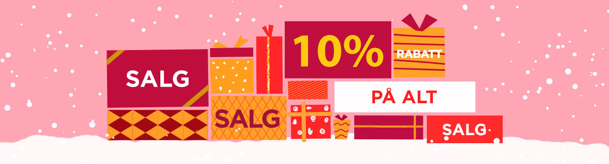 Siste innspurt på julesalget med 10 % rabatt i hele nettbutikken! Jul Hanukkah Nyttår Romjul