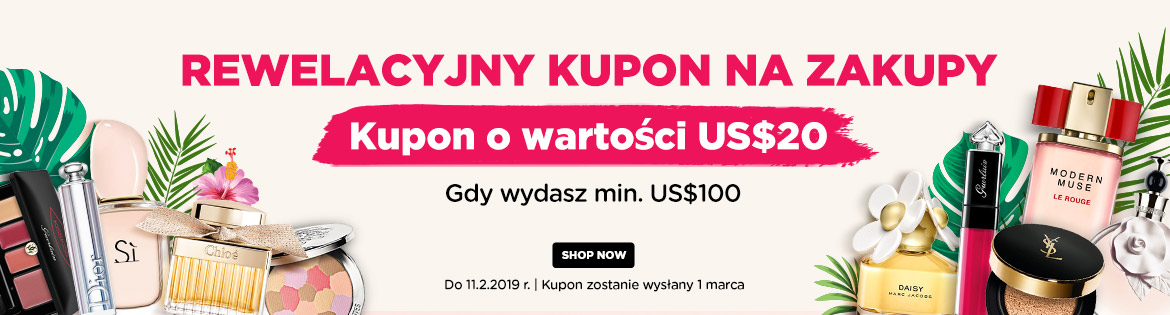 Crazy Shopping Bonus: Get a US$20 Coupon! Min. spend US$65! Ends 11 Feb 2019 | Coupon will be sent out on 1 Mar