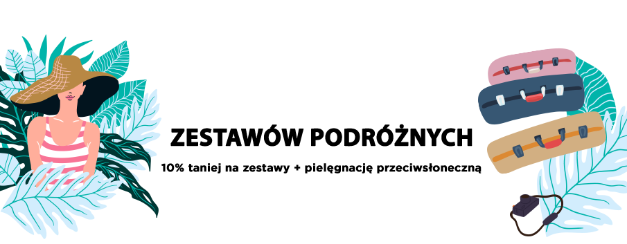 WYPRZEDAŻ ZESTAWÓW PODRÓŻNYCH: 10% taniej na wszystkie zestawy + SPF!