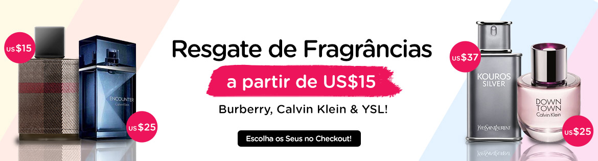 Fragrance Redemptions from US$15 Burberry, Calvin Klein & YSL! Choose Yours at Checkout! *Min. spend US$30 | While stocks last