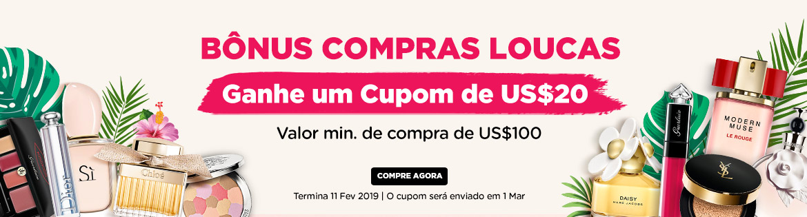 Crazy Shopping Bonus: Get a US$20 Coupon! Min. spend US$65! Ends 11 Feb 2019 | Coupon will be sent out on 1 Mar
