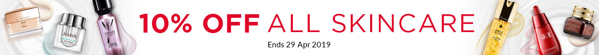 15% Off ALL SKINCARE! Ends 29 Apr 2019
