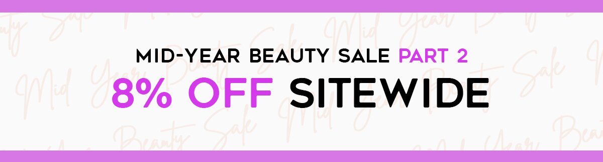 mid-year sale, skincare, makeup, fragrance, beauty, cosmetics, clarins, shiseido, lancome, dermalogica, clinique, christian dior, haircare, aveda, moroccanoil, tigi, elizabeth arden. diptyque, skii, jo malone