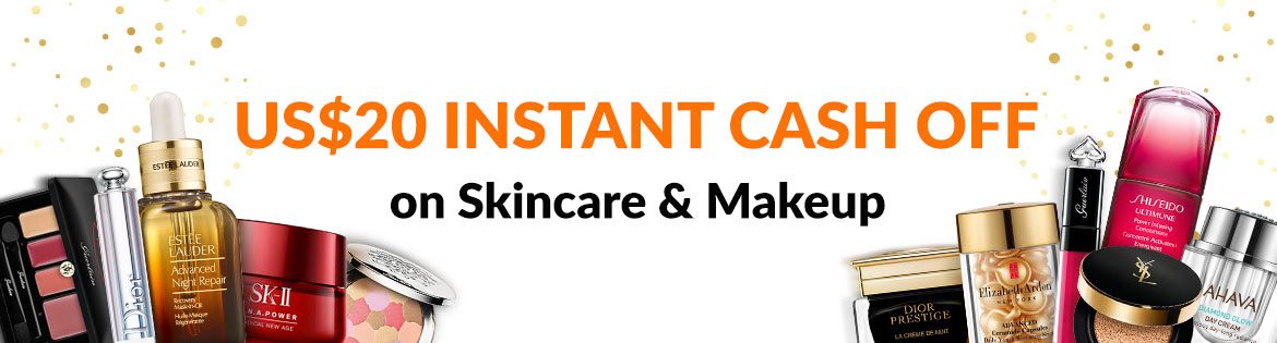 Upon spending US$120 on skincare or makeup