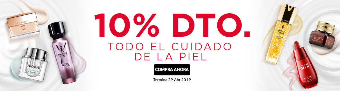 10% Off ALL SKINCARE! Ends 29 Apr 2019