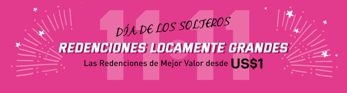 11.11 Día de Solteros: Hasta 80% Dto. en Todo lo que Amas + 11% Dto. en Todo