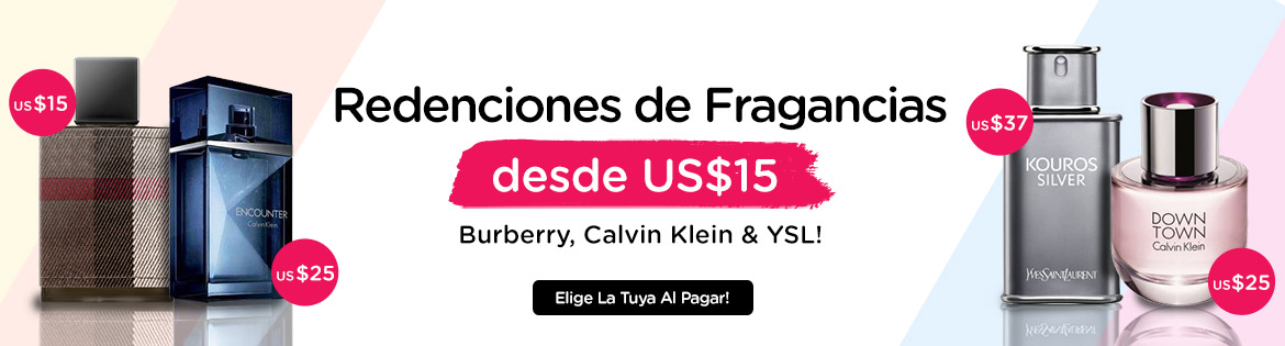 Fragrance Redemptions from US$15 Burberry, Calvin Klein & YSL! Choose Yours at Checkout! *Min. spend US$30 | While stocks last