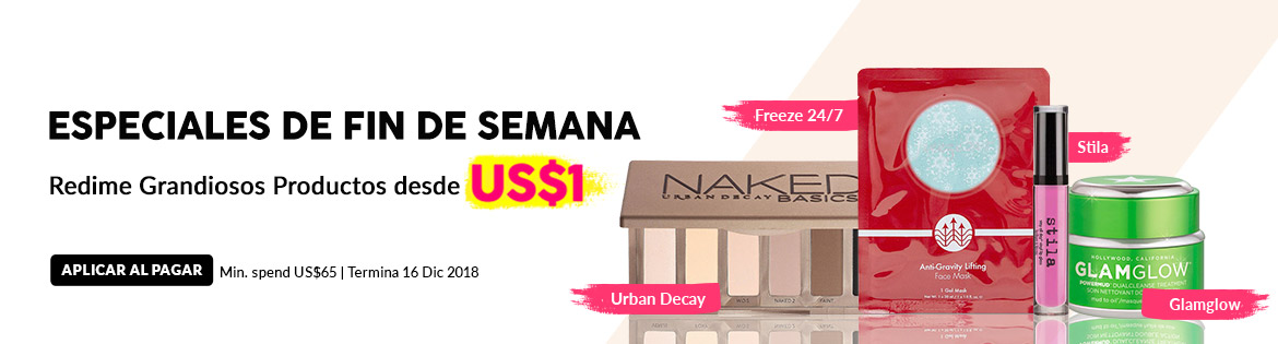 Weekend Specials, Ends 16 Dec 2018. Redeem Great Products from US$1 (min. spend US$65)
