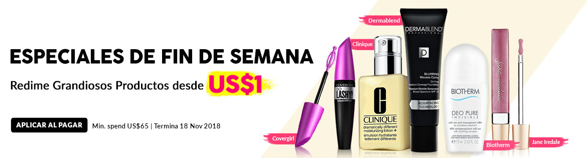 Weekend Specials, Ends 18 Nov 2018. Redeem Great Products from US$1 (min. spend US$65)